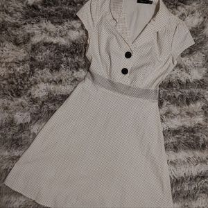 Ruby Rox Polka Dot Retro Style Midi Dress sz.9